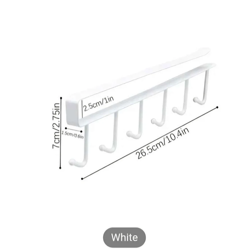 Multi Use Tie Hooks In White Set Of 2